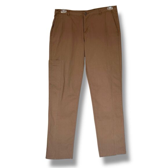 Woolrich Women’s Heavy Cotton Pants Tan Side Pocket Straight Leg Size 8 - Picture 1 of 10